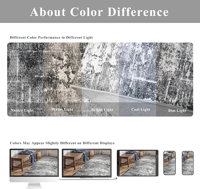 Washable 2X10 Kitchen Area Rug: Entryway Abstract Rug Runner Soft Bedroom - Image 8