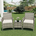 GarveeLife 3 Piece Patio Furniture Set, Rattan Outdoor Furniture - Image 7