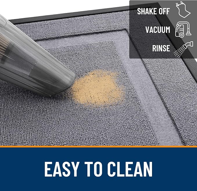 OLANLY Front Door Mat Outside 59x23, All-Season Heavy-Duty Rubber Doormat | - Image 5