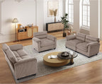 HAOMARKETS Corduroy Sofa Set, Upholstered Armchair and Loveseat Sofa Set of 2 by HAOMARKETS