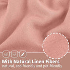 YoungsTex Dusty Rose Linen Curtains - Image 4