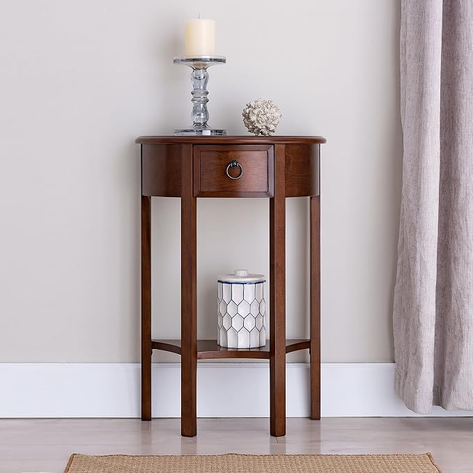 Seneca Solid Wood Demilune Console Table - Image 11