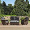 HILLGA Luxury High Back Patio Furniture Set by HILLGA