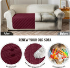 Genina Waterproof Couch Cover, Washable Anti-Slip 86.6 inch Sofa Covers - Image 4
