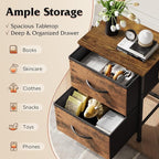 WLIVE Night Stand, Small Dresser - Image 4