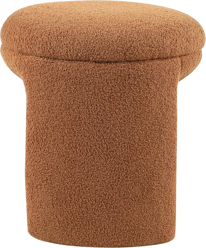 Furniture of America Rami Modern 18-inch Solid Wood Upholstered Ottoman - Image 5