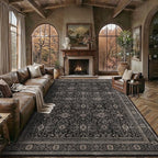 Schweek 8x10 Washable Area Rug Non-Slip Vintage Dark Rugs by Schweek