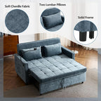 3 in 1 Convertible Sleeper Sofa Bed, 56.9" Small Pull Out Couch Bed - Image 8