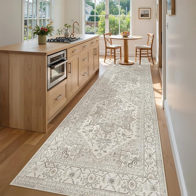 Madane Hallway Runner Rug 3x10 Washable Kitchen Runners 10ft, Soft Low-Pile - Image 2