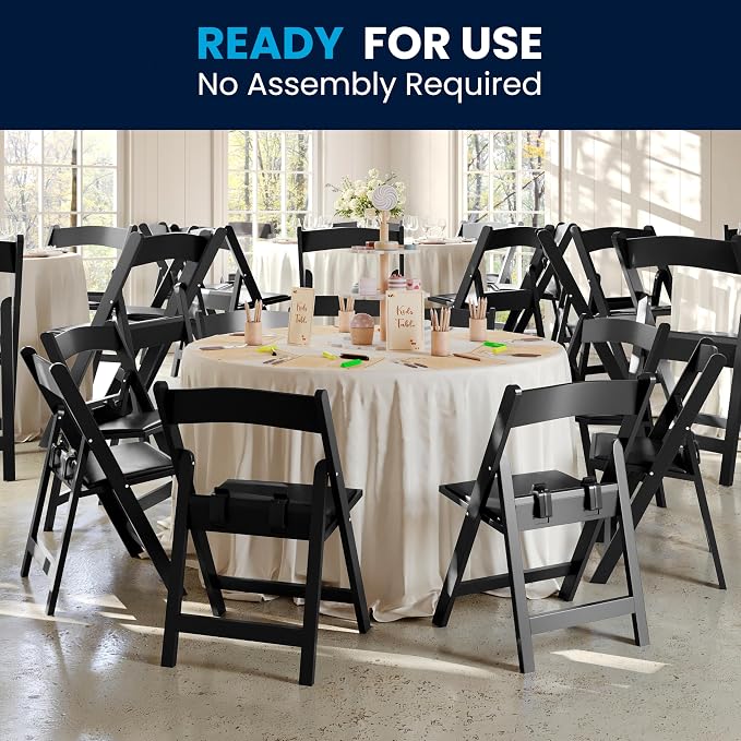 Flash Furniture Hercules Set of 2 Kids Black Resin Folding Chairs - Image 9
