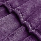 BEDELITE Fleece Blanket Soft Plush Oversized Bed Blanket Purple 120"x120" | - Image 4