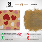Coir Welcome Mat, Colorful Hearts, 17 x 29 in | 100% Natural Coir, Anti-Shedding - Image 3