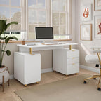 Elegant 57" W Executive Desk - Image 2