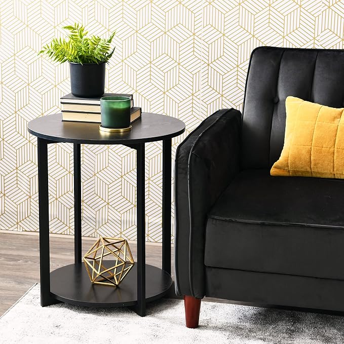 Household Essentials Jamestown Round Side End Table - Image 2