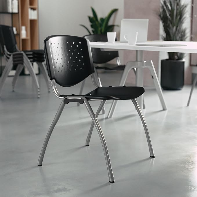 Flash Furniture Hercules Series Plastic Contoured Lobby Chairs - Image 2