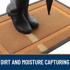 OLANLY Front Door Mat Outside 59x23, All-Season Heavy-Duty Rubber Doormat | - Image 4