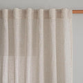 MYSKY HOME Extra Long Curtains for Living Room, Natural Linen Window Curtain by MYSKYHOME