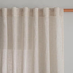 MYSKY HOME Extra Long Curtains for Living Room, Natural Linen Window Curtain by MYSKYHOME