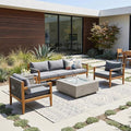 VilroCaz 3-Piece Patio Conversation Set, All Weather Sectional Sofa Set by VilroCaz