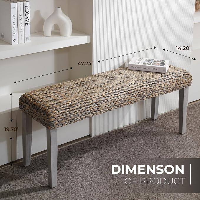 Solid Wood Acacia Indoor Bench - Image 2