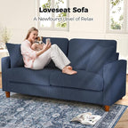 Kidirect 70in Corduroy Couch, Sofa No Tool Assembly, Comfy Couches - Image 7