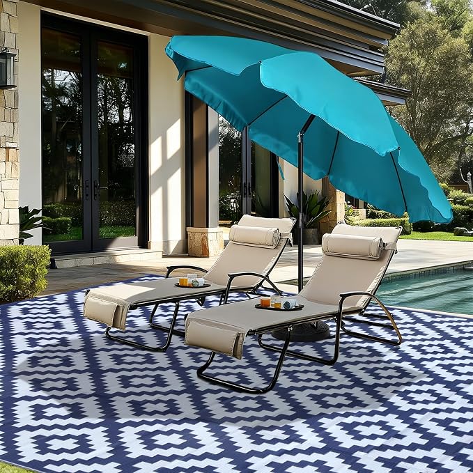 SAND MINE Reversible Mats, Plastic Straw Rug, Modern Area Rug, Large Floor Mat - Image 7