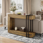 Einhomn 42.5" Console Table Behind Couch, 2-Tier Narrow Entryway Table - Image 3