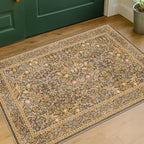 Brown Washable Entry Rug by HazoHaus