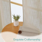 Chyhomenyc Semi Sheer Curtains 54 Inch Length - Image 6
