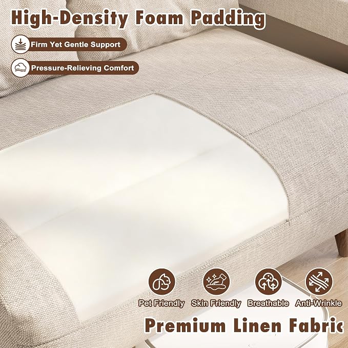 JASIWAY Convertible Sleeper Chair Bed - Image 6