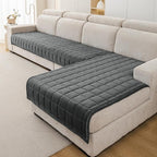 Velvet Couch Covers for Sectional Sofa Washable, Non-Slip L Shaped Sectional - Image 2