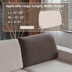OHSIO Couch Cushion Covers for Sectional Sofa, Stretch Soft Sofa Slipcovers - Image 2