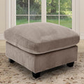 HAOMARKETS Corduroy Sofa Set, Upholstered Ottoman Footrest, Modern Living Room by HAOMARKETS
