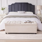 Mangodan 50" Storage Ottoman Bench, Tufted Ottoman - Image 8