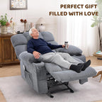 Massage Rocking Recliner Chair, Ergonomic Recliners Sofa - Image 8
