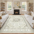 8x10 Area Rugs for Living Room, Large Washable Rug, Dining Room, Low Pile by Zesthome