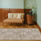 Non Slip 2x10 Moss Green Hallway Runner - 10ft Long Runner Rugs - Image 3