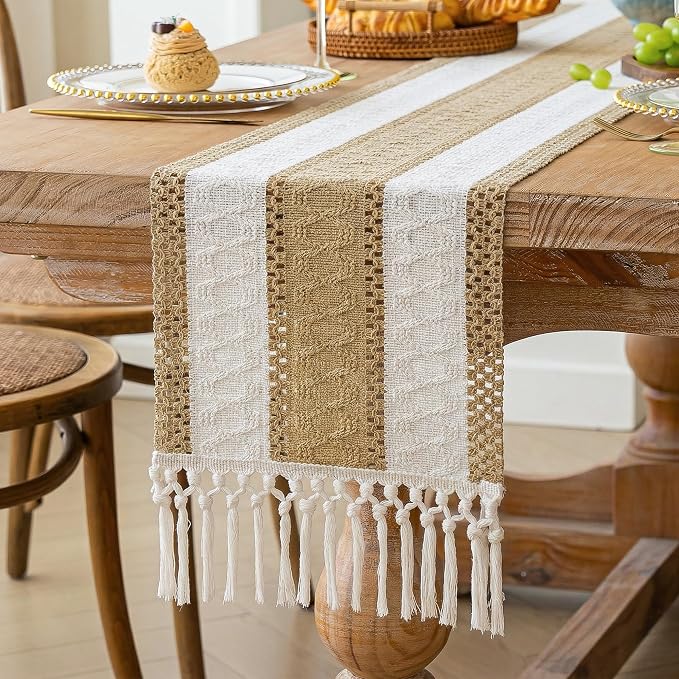 FEXIA Boho Table Runner with Tassels - Image 5