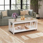 WLIVE Coffee Table, Wood Center Table - Image 2
