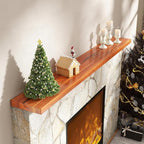 55" Solid Teak Floating Wall Shelf - Image 2