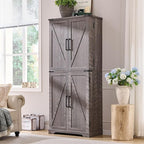 ACCOHOHO 72" Tall Kitchen Pantry, Farmhouse Storage Cabinet - Image 2
