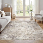 UERMEI Square Area Rugs : Washable 6x6 Neutral Modern Abstract Carpet - Image 5