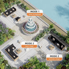Aoxun 5-Piece Patio Furniture Set, Wicker Outdoor Furniture - Image 6