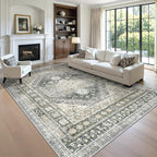 8x10 Area Rugs for Living Room, Large Washable Rug, Wheat | Rugs for Bedroom - Image 4
