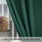 Dark Green Curtains 96 Inches Long - Image 5