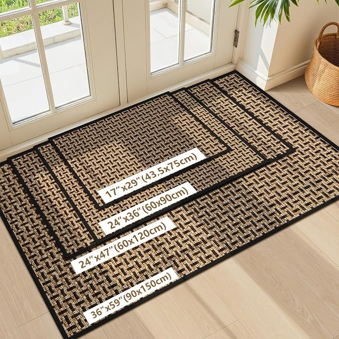 Door Mat Indoor Entrance 24"x36", Absorbent Indoor Door Mat, Non Slip Rubber - Image 7