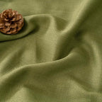 Moss Green Linen Curtains 72 inches Long - Image 3