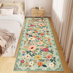 DUKINO 2x6 Runner Rug for Hallway, Washable Kitchen Rugs Non Slip, Floral - Image 8