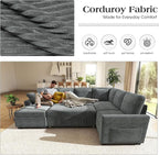Ihanherry 7-Seater Large Sectional Sofa Bed - Image 4