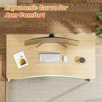 Huuger Folding Desk for Small Spaces, 39.3 Inch Foldable Computer Table - Image 5